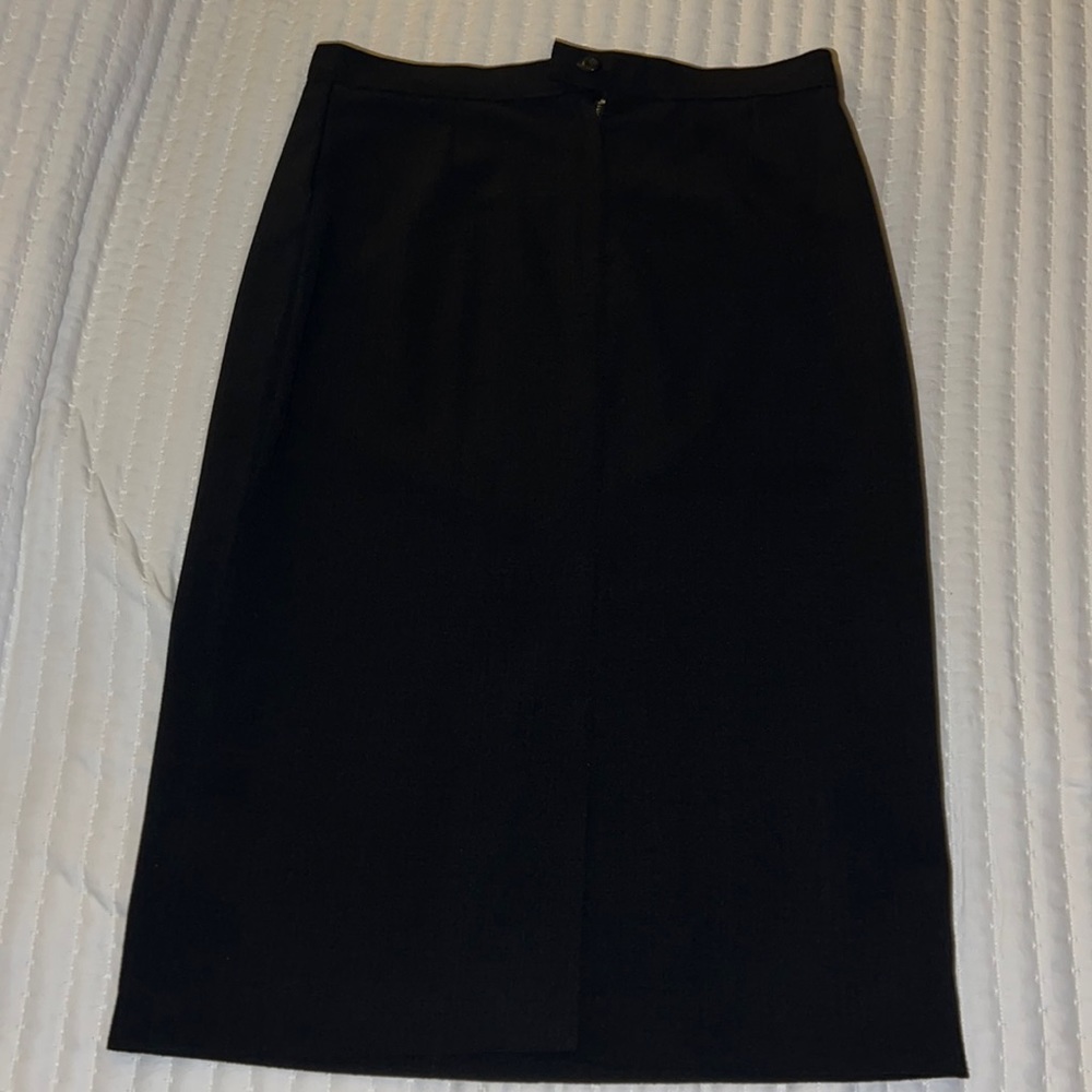 Black Zip Up Pencil Skirt M